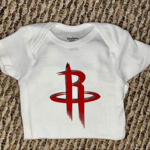 Houston Rockets custom baby onesie